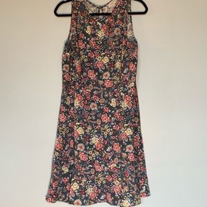 Loft floral flutter dress